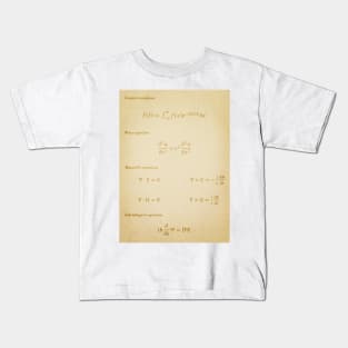 Seven Equations That Rule Your World Kids T-Shirt